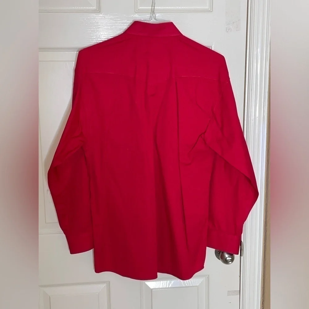 CODY JAMES CORE MEN'S SOLID MAROON TWILL LONG SLEEVE WESTERN SHIRT Medium - Picture 5 of 7